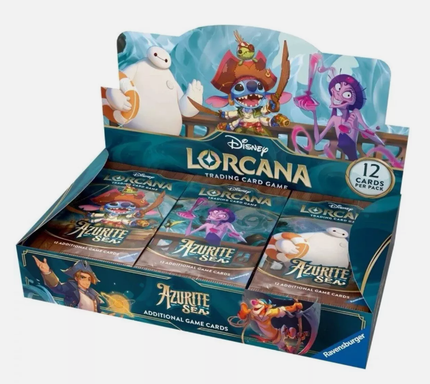 Disney Lorcana Trading Card Game: Azurite Sea - Booster Box (24 packs)