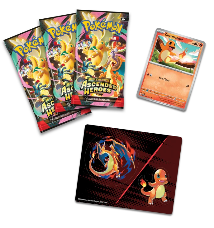 Pokémon TCG: Mega Evolution Ascended Heroes - Tech Sticker Collection - Charmander