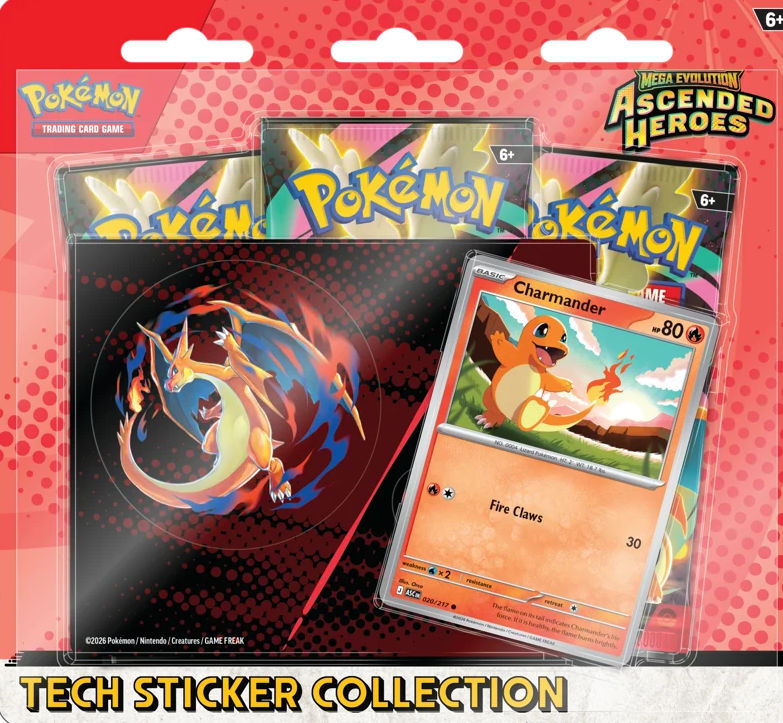 Pokémon TCG: Mega Evolution Ascended Heroes - Tech Sticker Collection - Charmander