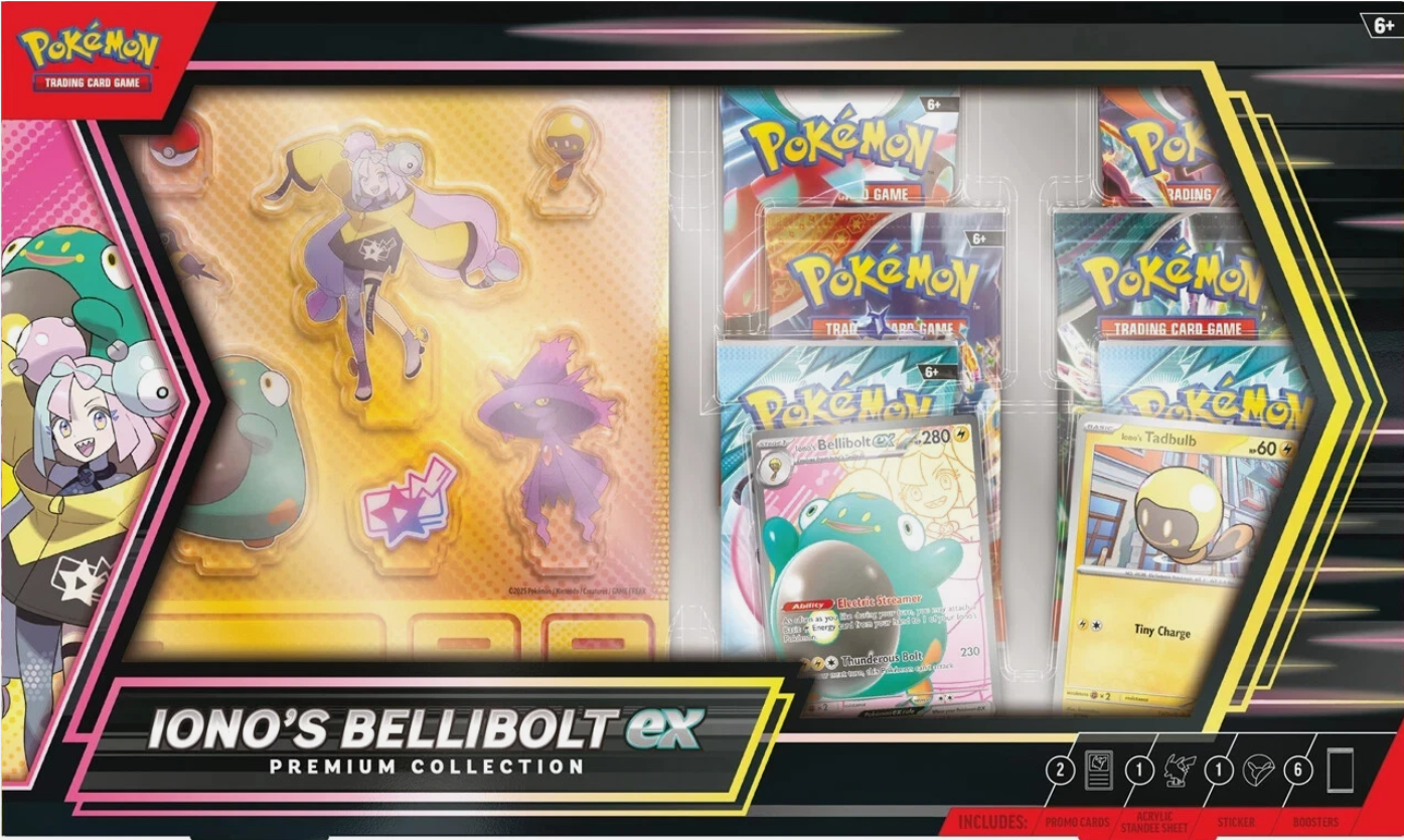 Pokémon TCG: Iono’s Bellibolt ex Premium Collection - English New & Sealed