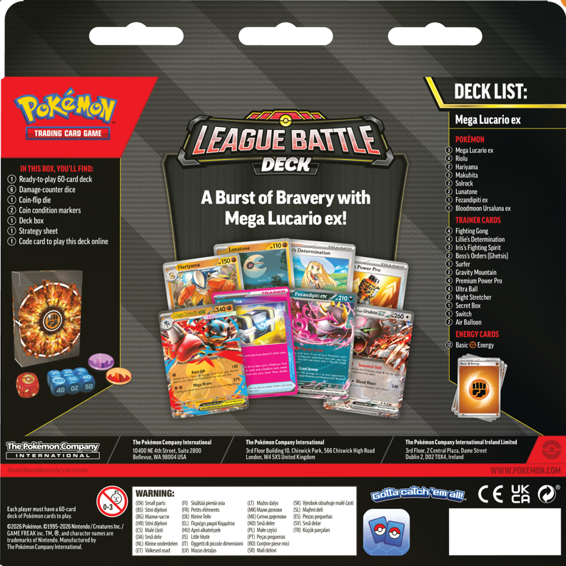 Pokémon TCG: Mega Lucario EX League Battle Deck