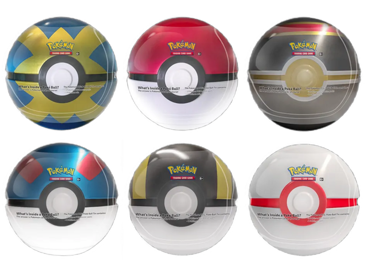 Pokémon TCG: Poké Ball Tin 2024 - Case of 6 Tins (Series 7)
