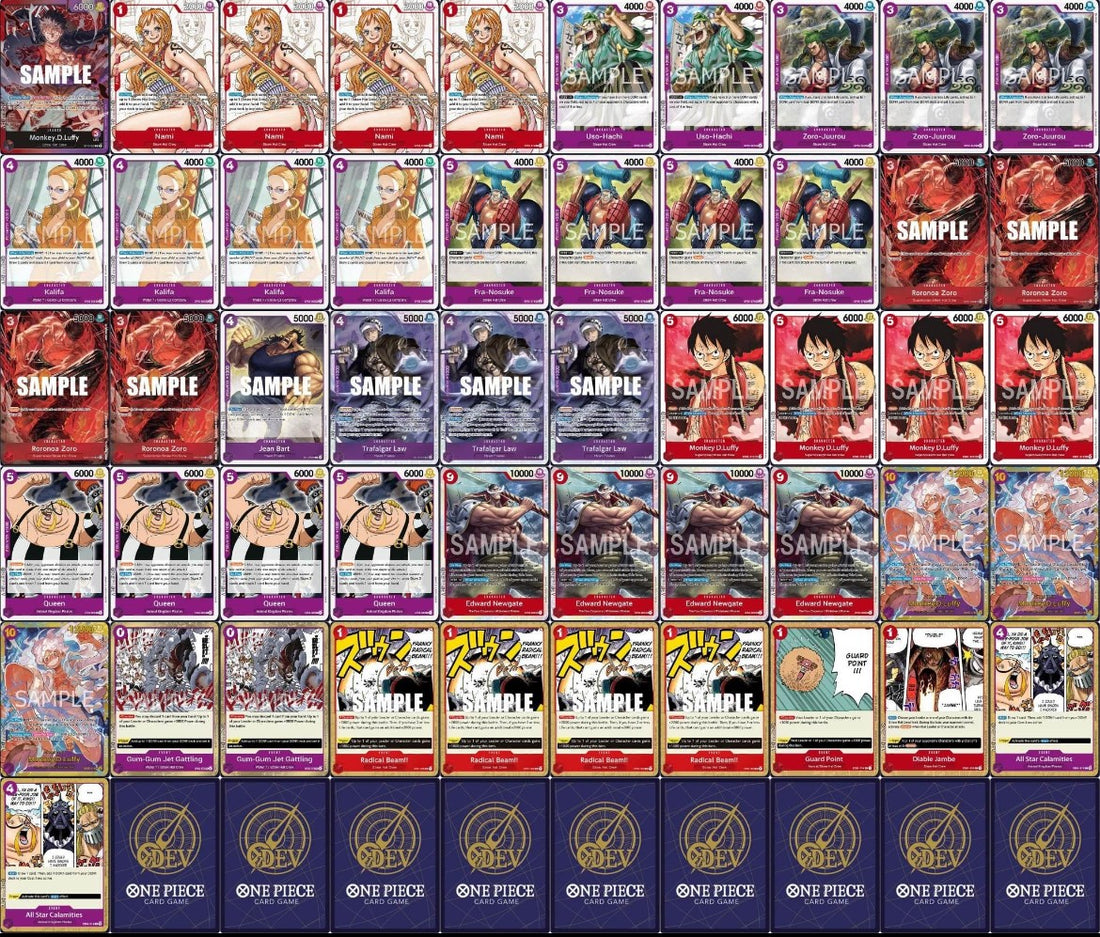 One Piece Card Game - European Finals Utrecht - Top 64 - Red Purple Luffy Deck Profile and Tournament Report