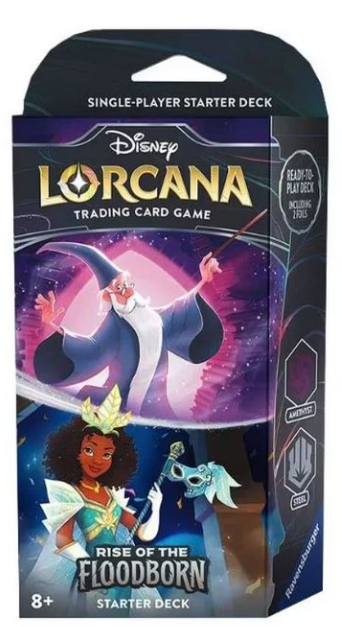 Disney Lorcana Trading Card Game: Rise of the Floodborn - Starter Deck - Merlin and Tiana