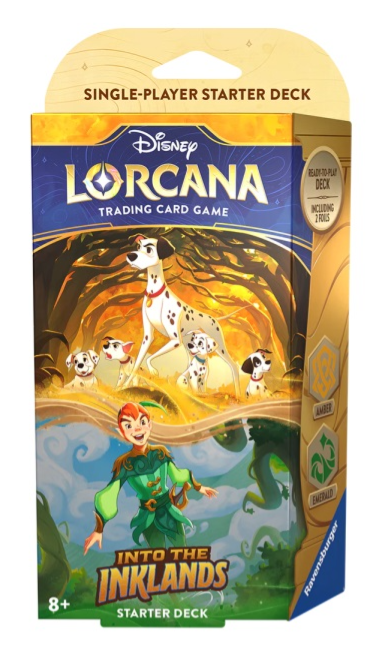 Disney Lorcana Trading Card Game: Into The Inklands Starter Deck Amber/Emerald