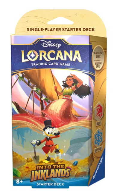 Disney Lorcana Trading Card Game: Into The Inklands Starter Deck Sapphire/Ruby