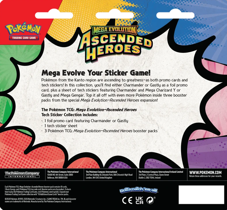 Pokémon TCG: Mega Evolution Ascended Heroes - Tech Sticker Collection - Ghastly