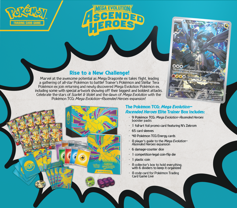 Pokémon TCG: Mega Evolution Ascended Heroes - Elite Trainer Box