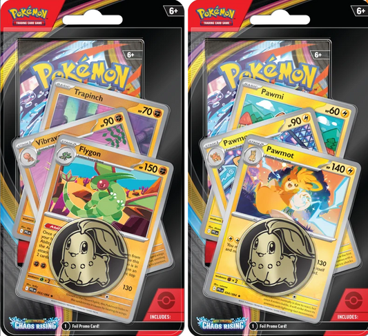 Pokémon TCG: Mega Evolution Chaos Rising Premium Checklane Blister Set of Two