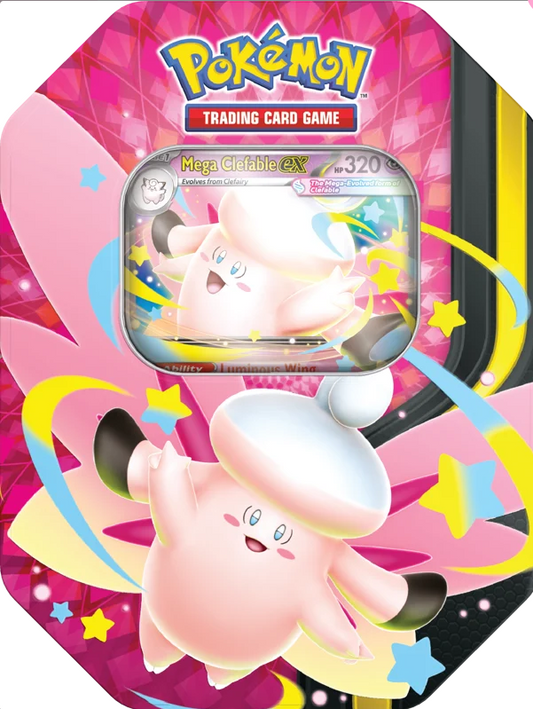 Pokémon TCG: Mega Moonlit Gift Tin Mega Clefable