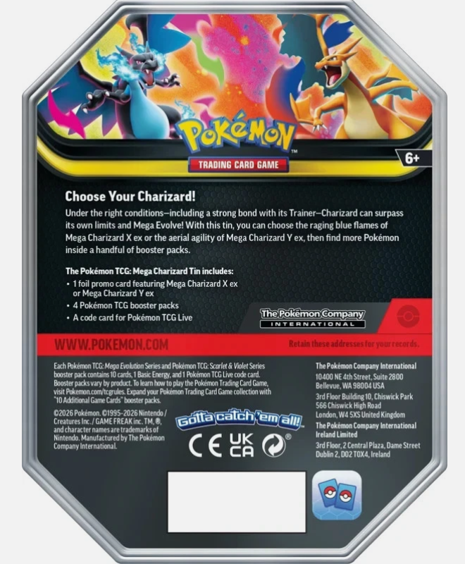 Pokémon TCG: Mega Charizard ex (X+Y) Gift Tin x 2