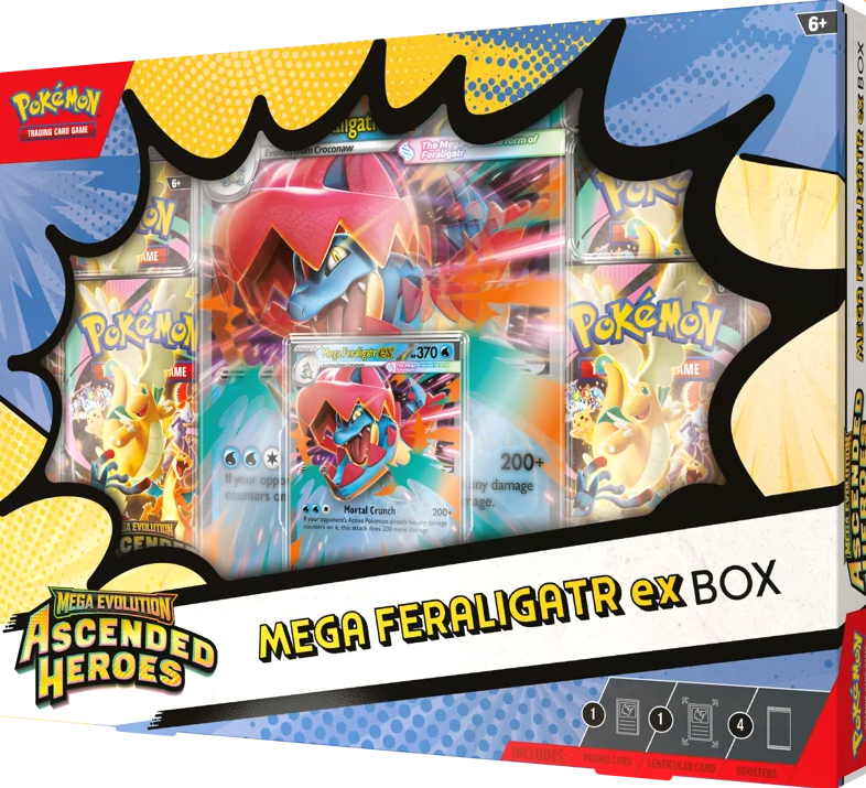 Pokémon TCG: Mega Evolution Ascended Heroes - Mega Feraligatr EX Collection Box