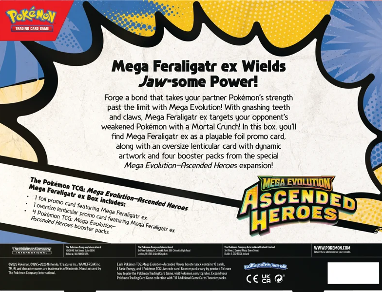Pokémon TCG: Mega Evolution Ascended Heroes - Mega Feraligatr EX Collection Box