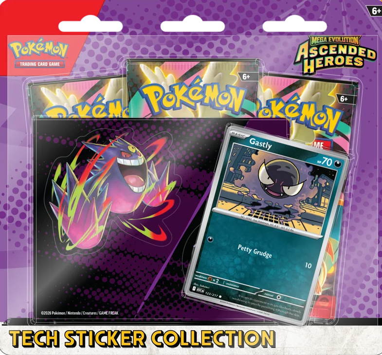 Pokémon TCG: Mega Evolution Ascended Heroes - Tech Sticker Collection - Ghastly