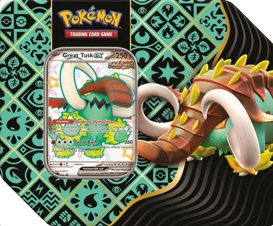 Pokémon TCG: Scarlet & Violet Paldean Fates - Large Tin Great Tusk