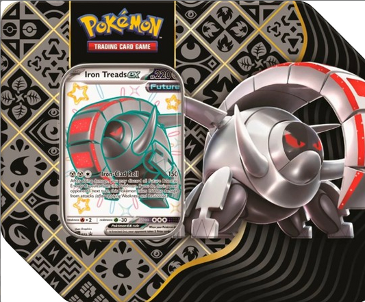 Pokémon TCG: Scarlet & Violet Paldean Fates - Large Tin Iron Treads