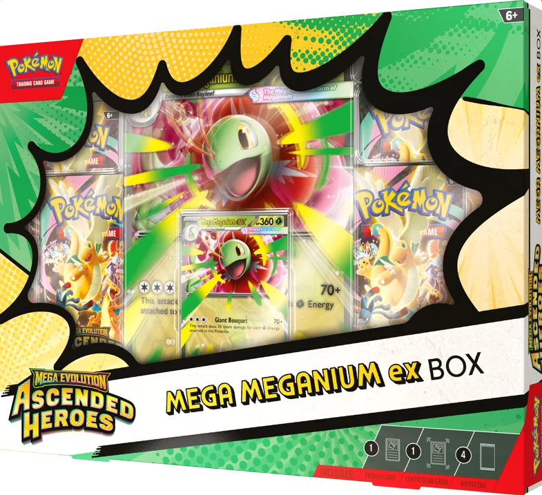Pokémon TCG: Mega Evolution Ascended Heroes - Mega Meganium EX Collection Box