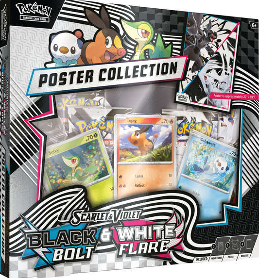 Pokémon TCG: Scarlet & Violet Black Bolt & White Flare Unova Poster Collection