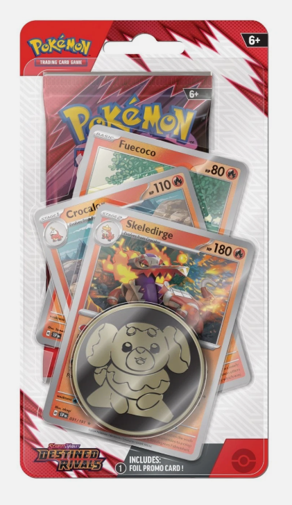 Pokémon TCG: Scarlet & Violet 10 – Destined Rivals - Premium Checklane Blister - Skeledirge