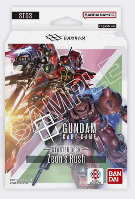 Gundam Card Game - Zeon's Rush Starter Deck (ST03)
