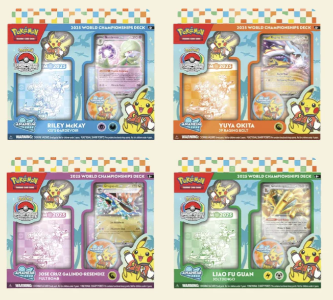 Pokémon TCG: World Championship Decks 2025 - Set of 4